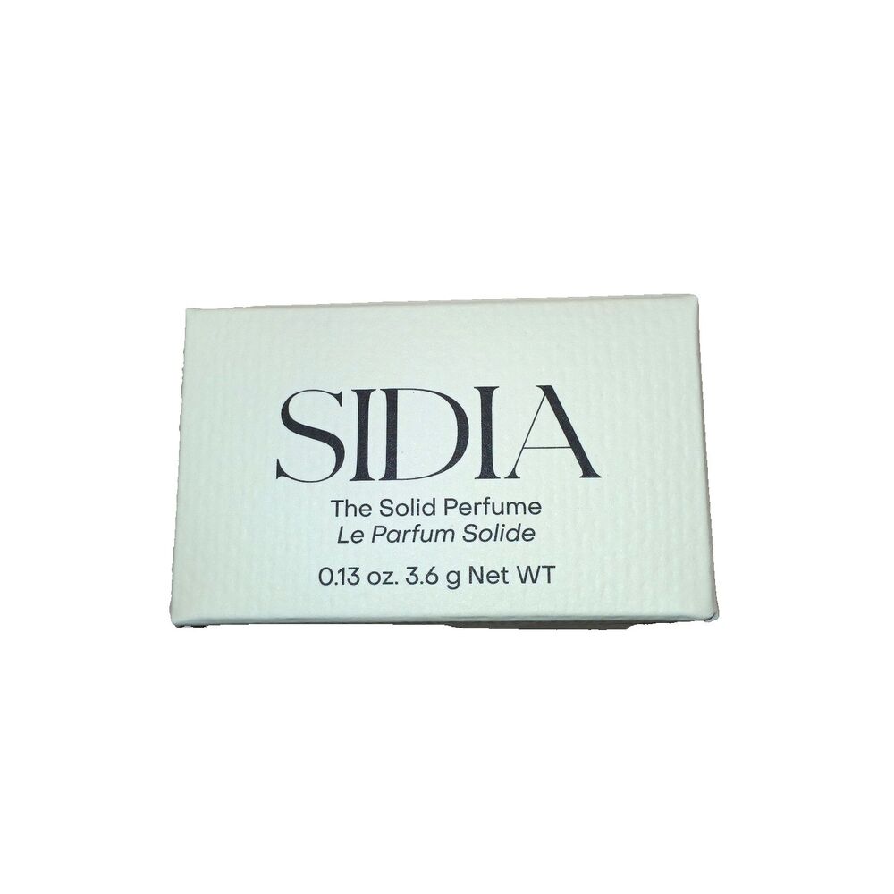 Sidia The Solid Perfume Braless Leather & Vanilla Fragrance in Metal Compact NIB
